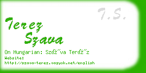 terez szava business card